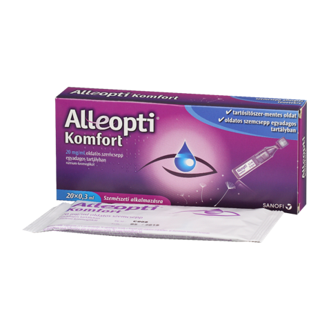 Alleopti Komfort 20 mg/ml oldatos szemcsepp 20x (tartályban)