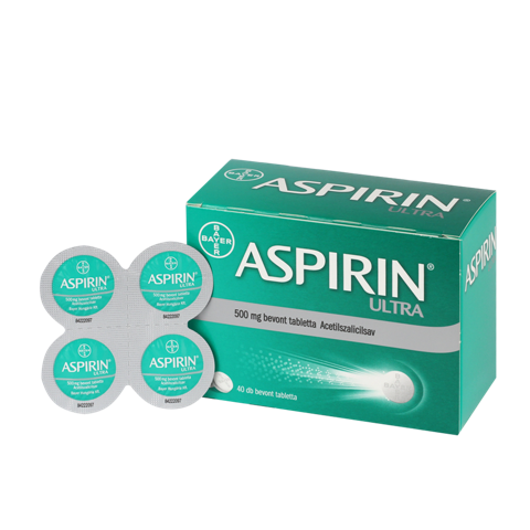 Aspirin Ultra 500 mg bevont tabletta 40x