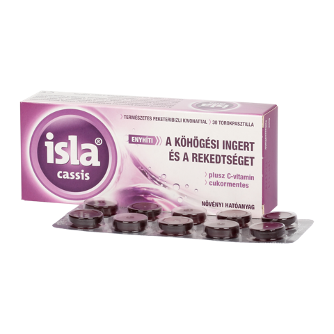 Isla-Cassis Plus C-vitamin szopogató tabletta 30x