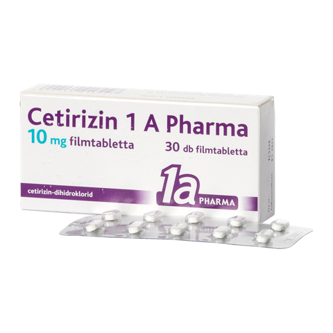 Cetirizin 1a Pharma 10 mg filmtabletta 30x