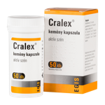 Cralex kemény kapszula (Carbo medicinalis) 50x