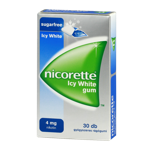 Nicorette Icy White 4mg gyógyszeres rágógumi 30x
