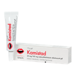 Kamistad 20 mg/185 mg szájnyálkahártyán alk.gél 1x10g al tubusban